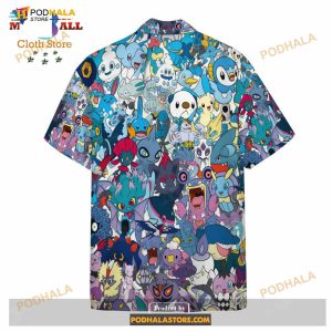 Pokemon All The Water Pokemon Pokemon Funny Hawaiian Shirt 2