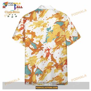 Pokemon Charizard Fire Pokemon Aloha Funny Hawaiian Shirt 3