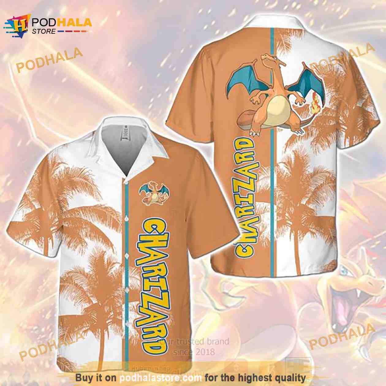 Men's Charizard Hawaiian discount Shirt