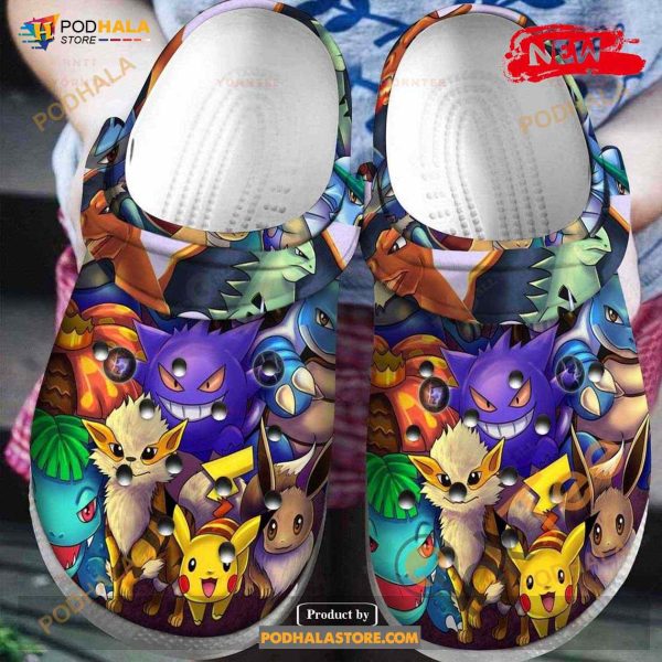Pokemon Pikachu For Unisex & Kids Crocs Clog Shoes