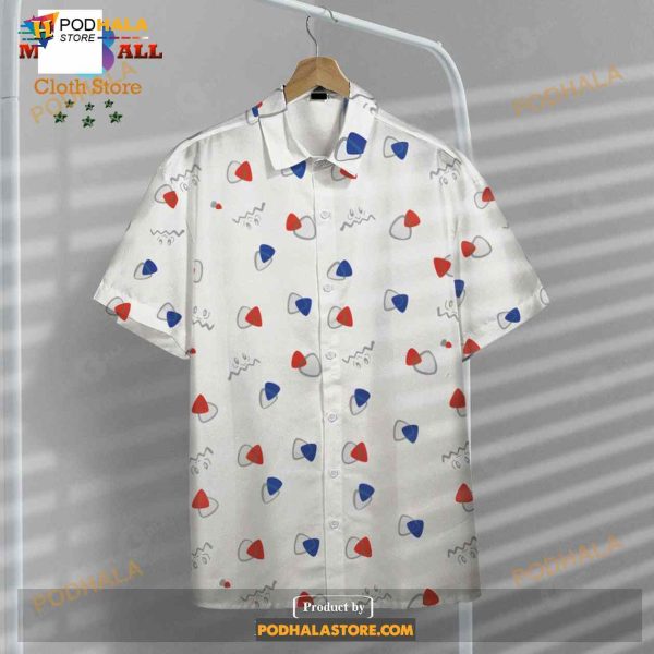 Pokemon Togepi Egg Pattern White Pokemon Funny Hawaiian Shirt