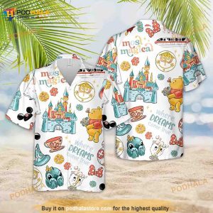 Pooh And Friends Hawaiian Shirt, Magical Summer Disney Aloha Shirt