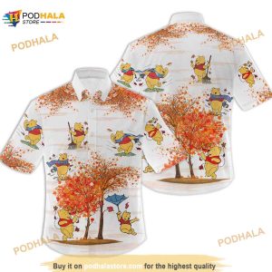 Pooh Hawaiian Shirt, Winnie The Pooh 3D Aloha Shirt