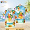 Pool Bear Surfing Funny Hawaiian Shirt, Pooh Lover Aloha Funny Hawaiian Shirt