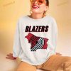 Portland Trail Blazers Basketball Map Logo 2023 Shirt