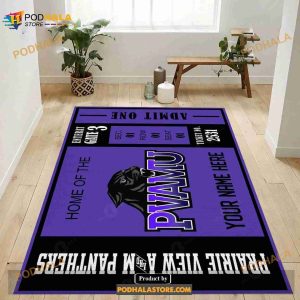 Prairie View A M Panthers Ncaa Customizable Rug Bedroom Rug, Floor Us Decor