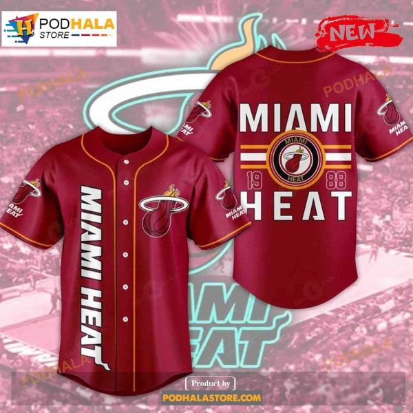Premium Miami Heat 1988 Sports Fan Red Design Jersey Shirt