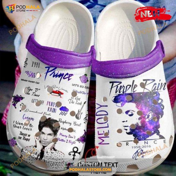 Prince Purple For Unisex & Kids Crocs Clog Shoes