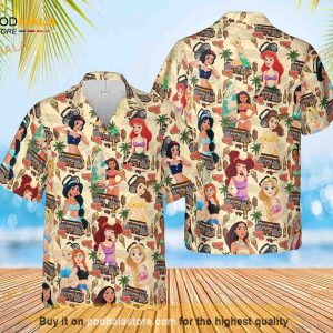 Princess Summer Disney Hawaiian Shirt, Beach Shirt