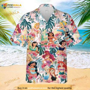 Princess Tropical Hawaiian Shirt, Disneyworld Summer Fruit Hawaii Shirt