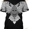 Print Norse Mythology Odin Raven Tattoo 3D Shirt
