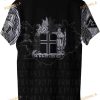 Print Raven Men's 3D Shirt, Summer Quick Dry Norse Viking Compass Rune Amulet