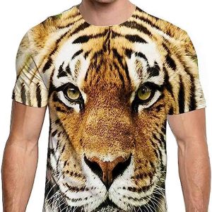 Print Tiger 3D Shirt, Novelty 3D Shirt