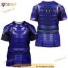Printed Samurai Armor Summer 3D Shirt, Men Harajuku Fashion Short Sleeve Shirt