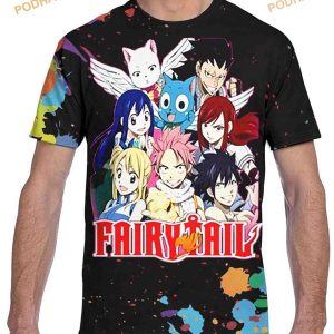 Printing Fairy Tail Mens 3D Shirt