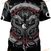 Printing Men Viking Tattoo 3D Shirt