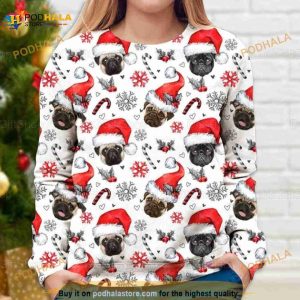 Pug Christmas 3D Funny Ugly Sweater, Xmas Trendy Gift For Pug Lovers