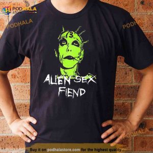 Punk Artwork Long Alien Sex Fiend Shirt 3
