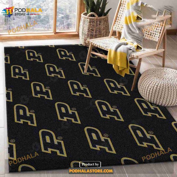 Purdue University Repeating Logo Rug Ncaa Area Rug Kitchen Rug