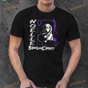 Purple And White Black Clover Shirt