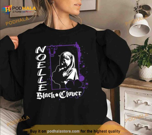 Purple And White Black Clover Shirt