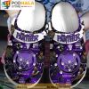 Purple Black Panther 3D Crocs Slippers, Funny Crocs