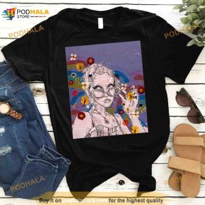 Purple Chloe Moriondo Flower Art Shirt