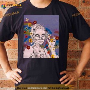 Purple Chloe Moriondo Flower Art Shirt 2