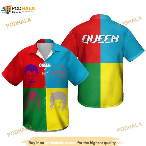 Queen Hot Space Hawaiian Shirt, Music Hawaiian Shirt, Freddie Mercury