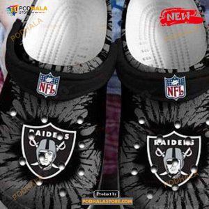 Raider Crocs Shoes Crocband Las Vegas Raiders Crocs Crocband Clogs