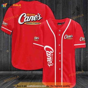 Raising Cane's Chicken Fingers 3D Baseball Jersey