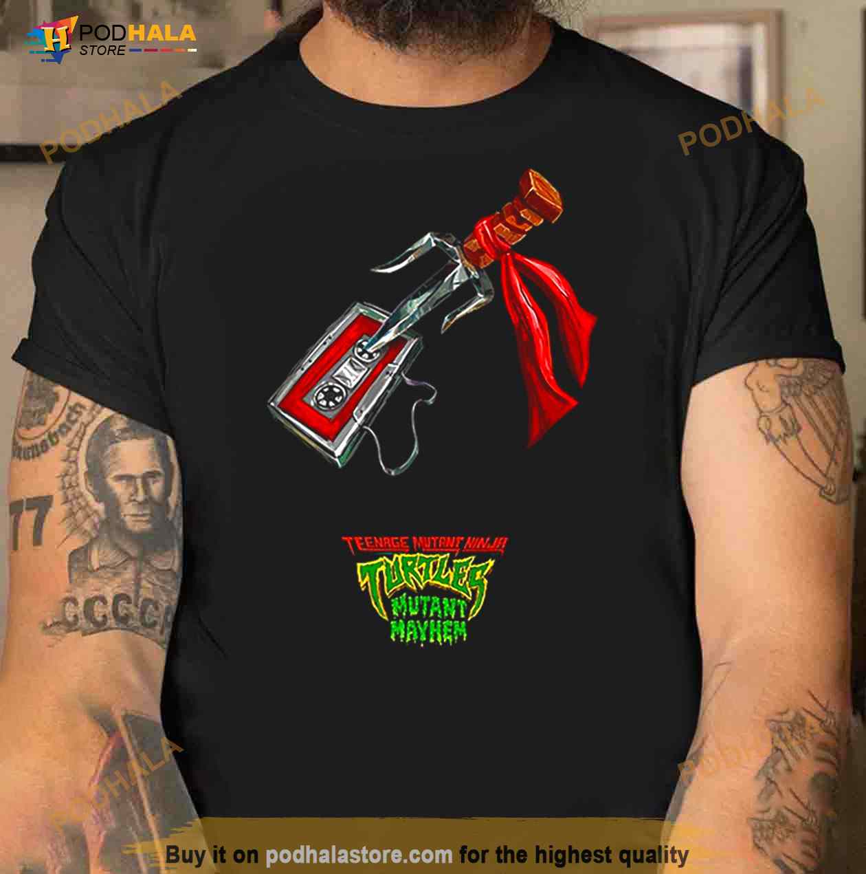 https://images.podhalastore.com/wp-content/uploads/2023/06/Raphael-Weapon-Gear-Up-Teenage-Ninja-Turtles-Mutant-Mayhem-Fan-Gifts-T-Shirt-1.jpg