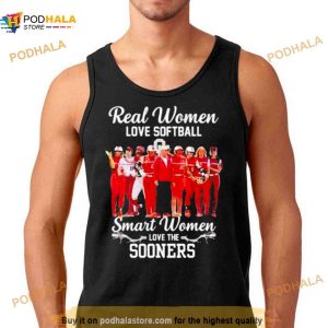 Real Women Love Baseball Smart Women Love The Sooners Shirt
