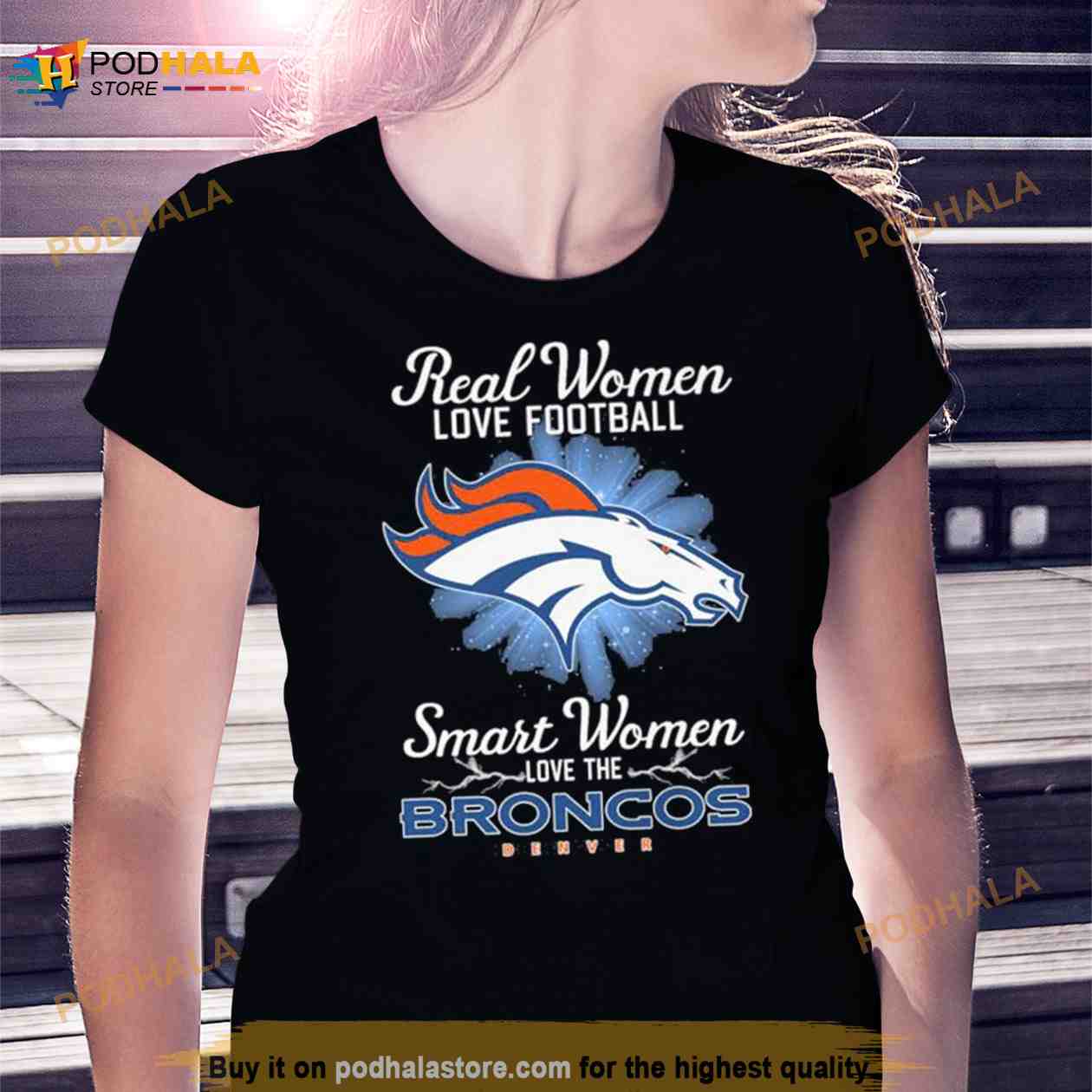 Real women love football smart women love the Denver Broncos 2023 logo Shirt  - Bring Your Ideas, Thoughts And Imaginations Into Reality Today