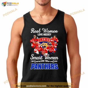 Real Women Love Hockey Smart Women Love The Panthers Signatures Shirt 2