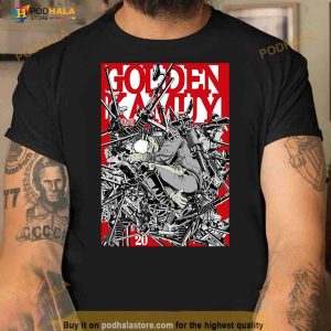 Red Art Anime Golden Kamuy Shirt 3
