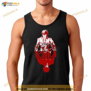 Red Graphic Drifters Design Anime Shirt