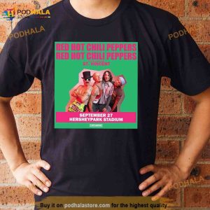 Red Hot Chili Peppers Announce Hersheypark Stadium Concert Shirt