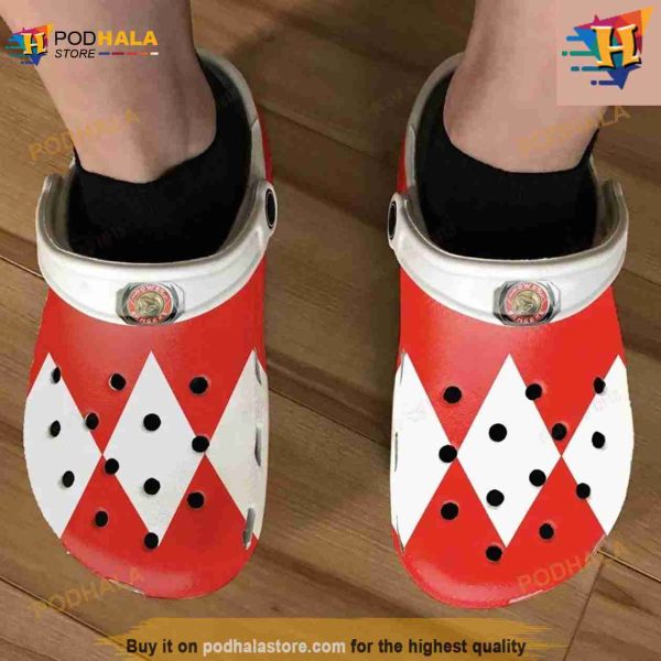 Red Power Ranger Classic Crocs Clog Shoes