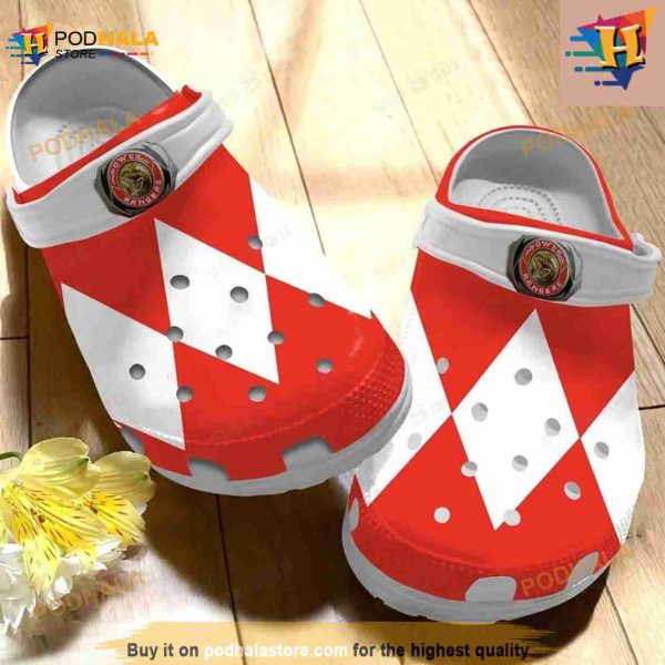 Red Power Ranger Classic Crocs Clog Shoes