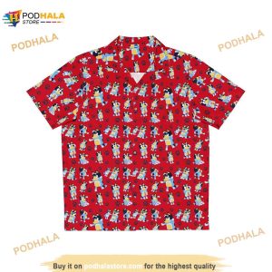 Red White Blue Heeler Funny Dad Father's Day  Dad's Favorite Hawaiian Shirt