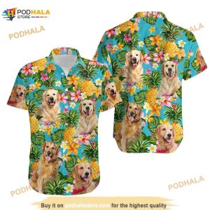 Retriever Dog Shirt Retriever Dog Hawaiian Shirt, Aloha Hawaii Shirt