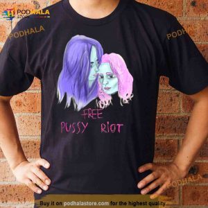 Retro Art Couple Free Pussy Riot Shirt 2