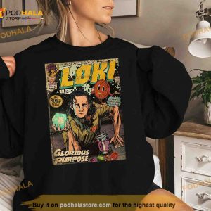 Retro Comic Glorious Purpose Loki Tom Hiddleston Marvel Shirt 2