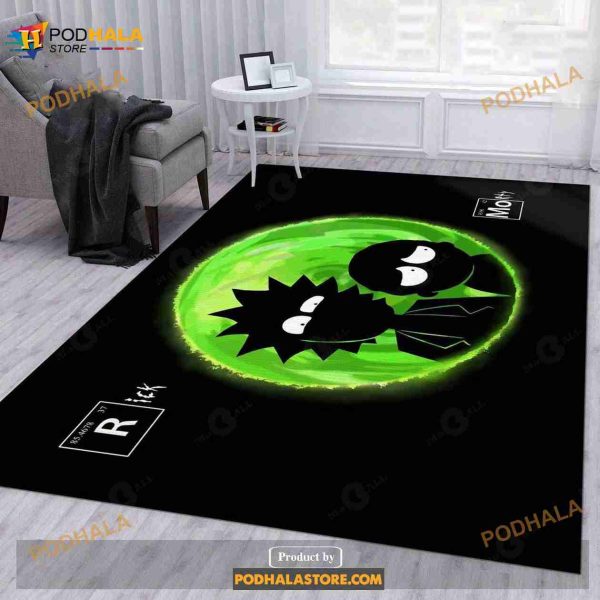 Rick And Morty 01 Area Rug For Christmas Bedroom Rug Home Decor Gift