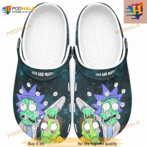 Rick And Morty Adult Size Crocs Clog Shoes For Fans