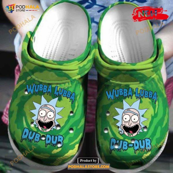 Rick And Morty Cartoon 5 Gift For Lover Rubber For Unisex & Kids Crocs Clog Shoes