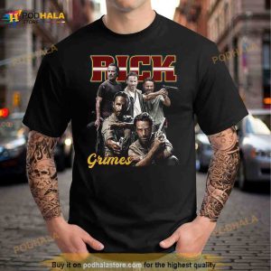 Rick Grimes 90s Vintage Photp Shirt 2