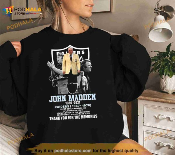 Rip John Madden Legend Never Die American Football Shirt