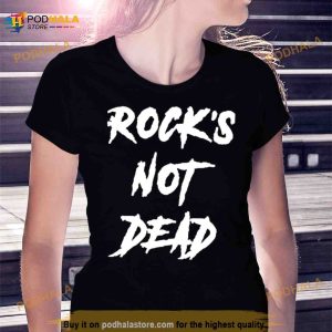 Rocks Not Dead Rolling Stones Music Retro Rock Band Acdc 90s Shirt 2